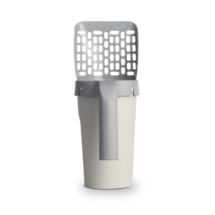 cat litter storage box with shovel designed for easy cleaning and litter management.