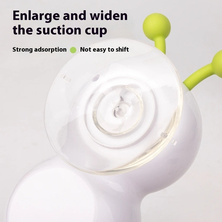 Image showing the enlarged suction cup design of the automatic interactive cat toy for strong adsorption.