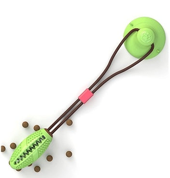 suction cup pet toys designed for interactive play, featuring a strong suction cup and durable, non-toxic materials