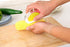 Corn kernel separator kitchen gadget for easy removal of kernels from corncobs, featuring a plastic shell and stainless steel blade.