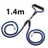 double-ended dog traction rope with 1.4m length, durable construction, and comfortable handle for walking dogs.