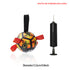 Interactive dog soccer ball with nylon tabs and an inflation pump, ideal for active outdoor play with large dogs.