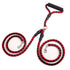 double-ended dog traction rope made of heavy-duty nylon with reflective threads and durable metal clips.
