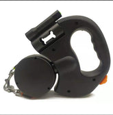 retractable dog leash for small dogs with flashlight feature and easy grip handle