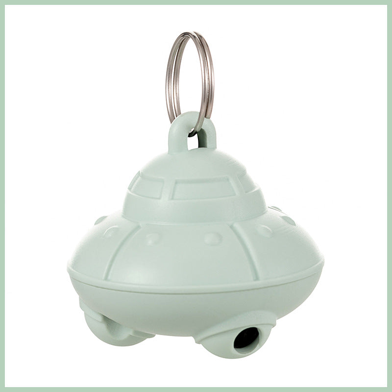 Cat Laser Toy Pointer Cat Collar - Interactive Fun for Pets, featuring a unique design resembling a UFO.