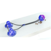 Suction cup pet toys with dual suction cups and a textured ball for interactive play and durable fun.