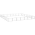 large- steel---- dog- ---kennel made from durable steel mesh for safe outdoor play area for dogs.