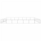 large- steel---- dog- ---kennel designed for outdoor play and secure pet enclosure.