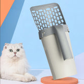 cat litter storage box with shovel, durable cat litter storage solution, easy to clean with shovel included
