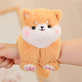 Adorable plush animal dolls featuring a cute orange and white plushie with a smiling face and rosy cheeks.
