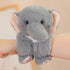 Adorable plush animal dolls featuring a cute grey elephant plush toy in a child&