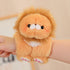 adorable plush animal dolls featuring a cute lion plush toy with fluffy mane and soft paws.