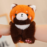 Adorable plush animal dolls featuring a cute orange bear design, perfect for kids and collection.