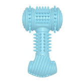 Indestructible dog chew toy in blue, designed for tough chewers with durable, non-toxic material.