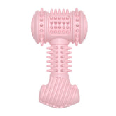indestructible-dog-chew-toy in pink color designed for tough chewers to promote healthy chewing habits.