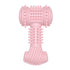 indestructible-dog-chew-toy in pink color designed for tough chewers to promote healthy chewing habits.