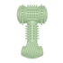 Indestructible dog chew toy in green designed for tough chewers with textured surfaces and durable materials.