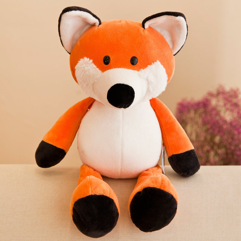 Cute orange fox plush toy perfect for cuddling and safari adventure plush toys collection.