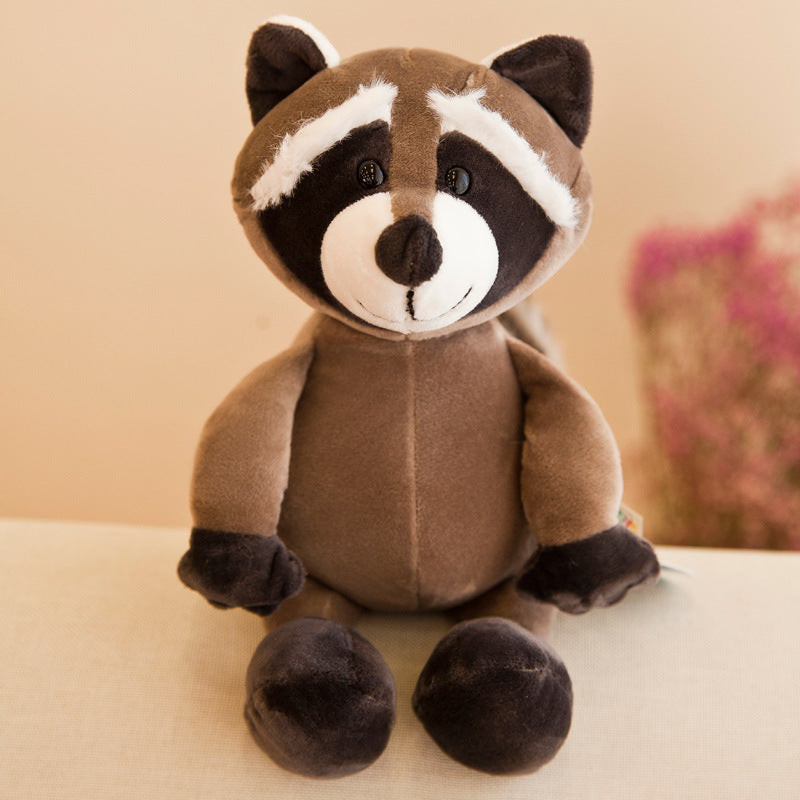 Safari adventure plush toys raccoon soft cuddly stuffed animal for kids and collectors