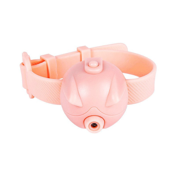 Automatic cat toy with laser in a cute pink design, perfect for keeping cats entertained and active.