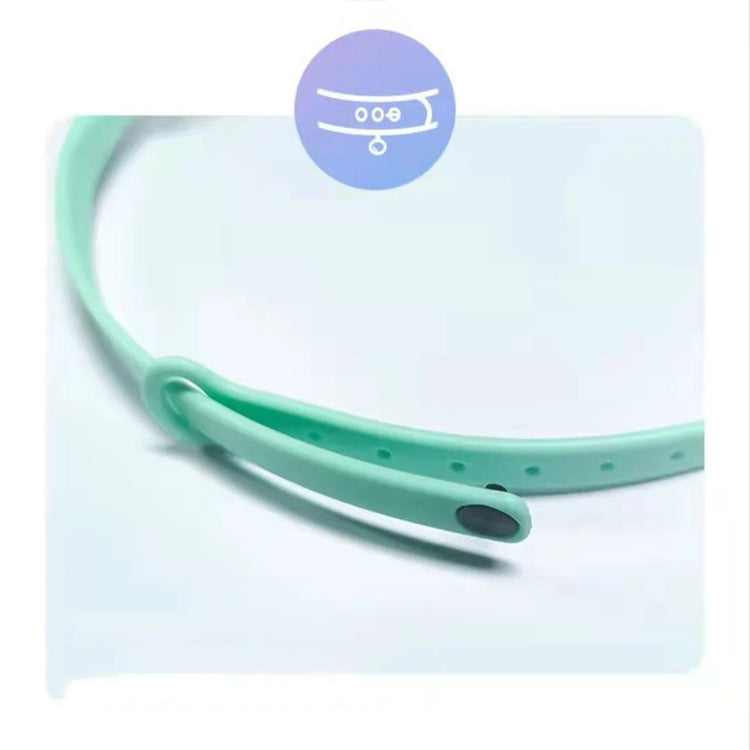automatic cat toy with laser in mint green color for interactive play and exercise.